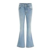 WE Fashion Blue Ridge flared jeans blue used denim Broek Blauw Meisjes...