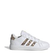 adidas Sportswear Grand Court 2.0 sneakers wit/panterprint Jongens/Mei...