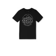 O'Neill T-shirt met printopdruk zwart Jongens Katoen Ronde hals Printo...
