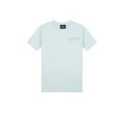 Malelions T-shirt Worldwide met logo blauw Jongens Stretchkatoen Ronde...