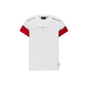 Retour X Touzani T-shirt Ball wit/rood Jongens Polyester Ronde hals Me...