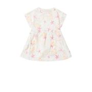 Noppies baby jurk met all over print offwhite/roze/geel Meisjes Katoen...