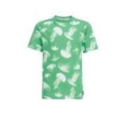 WE Fashion T-shirt met all over print multi Jongens Katoen Ronde hals ...