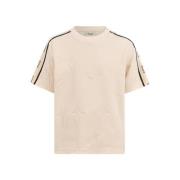 Shoeby T-shirt ecru Meisjes Polyester Ronde hals Effen - 110/116