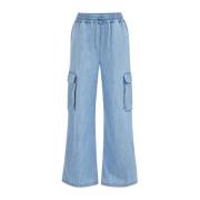 WE Fashion Blue Ridge wide leg jeans blue denim Broek Blauw Meisjes Ka...