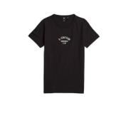 G-Star RAW T-shirt t-shirt s\s slim met printopdruk zwart Meisjes Kato...