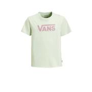 VANS T-shirt Flying V Crew met logo lichtblauw Jongens/Meisjes Katoen ...