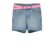 s.Oliver denim short medium blue denim Korte broek Blauw Meisjes Stret...