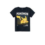 NAME IT KIDS Pokemon T-shirt NKMAMOS met printopdruk donkerblauw Jonge...