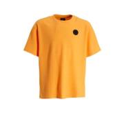 BLACK BANANAS T-shirt JR. WAFFLE oranje Jongens Stretchkatoen Ronde ha...