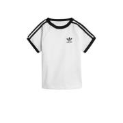 adidas Originals Adicolor T-shirt wit/zwart Jongens/Meisjes Katoen Ron...