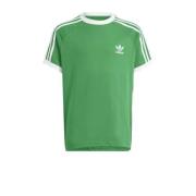 adidas Originals T-shirt groen/wit Jongens/Meisjes Katoen Ronde hals L...