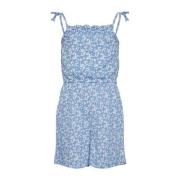 VERO MODA GIRL jumpsuit VMHAYA met all over print blauw/wit Meisjes Po...