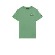 Lyle & Scott T-shirt groen Jongens Katoen Ronde hals Effen - 170/176