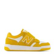New Balance 480 sneakers geel/wit Jongens/Meisjes Leer Effen - 32