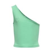 KIDS ONLY GIRL one shoulder top KOGNESSA mintgroen Effen - 146/152