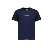 America Today T-shirt met backprint donkerblauw Jongens Katoen Ronde h...