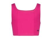 Raizzed top Jula fuchsia Roze Meisjes Stretchkatoen Ronde hals Effen -...