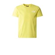 The North Face T-shirt Simple Dome geel Jongens/Meisjes Katoen Ronde h...