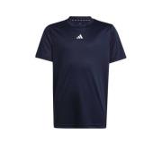 adidas Sportswear junior voetbalshirt training donkerblauw/wit Sport t...