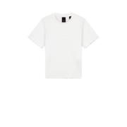 NIK&NIK T-shirt Rib offwhite Wit Meisjes Stretchkatoen Ronde hals Effe...