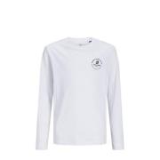 JACK & JONES JUNIOR longsleeve JJESWIFT met printopdruk wit Jongens Ka...