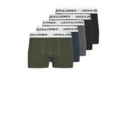 JACK & JONES JUNIOR boxershort JACBASIC - set van 5 Zwart Jongens Stre...