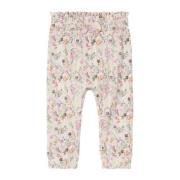 NAME IT BABY baby gebloemde broek NBFKEJSA roze/paars Ecru Meisjes Kat...