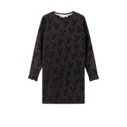 Moodstreet T-shirtjurk met all over print 099 black Zwart Meisjes Kato...