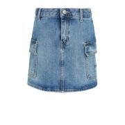 Calvin Klein rok medium blue denim Blauw Meisjes Stretchkatoen Effen -...