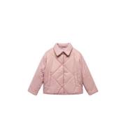 Mango Kids gewatteerde zomerjas poeder roze Meisjes Polyamide Klassiek...