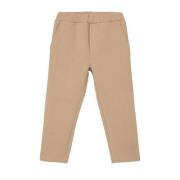 s.Oliver regular fit joggingbroek beige Jongens Katoen Effen - 128