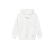 NAME IT KIDS hoodie NKMLATIAS met backprint offwhite Sweater Wit Backp...