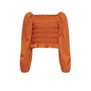 KIDS ONLY GIRL top KOGHELENE warm oranje Meisjes Polyester Boothals Ef...