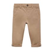 Mango Kids regular fit broek lichtbruin Jongens Stretchkatoen Effen - ...