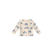 s.Oliver baby longsleeve met all over print ecru/blauw Jongens Katoen ...