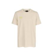 Shoeby T-shirt met backprint beige Jongens Katoen Ronde hals Backprint...