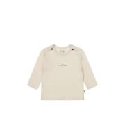 Dirkje baby longsleeve met tekst offwhite Ecru Jongens/Meisjes Stretch...