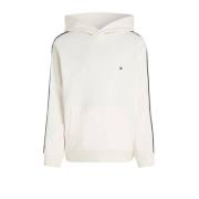 Tommy Hilfiger hoodie met contrastbies offwhite/zwart Sweater Blauw Jo...