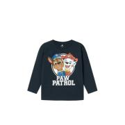 NAME IT MINI Paw Patrol longsleeve NMMJOLLO met printopdruk donkerblau...