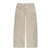 Levi's Kids 94 wide leg cargobroek beige Meisjes Katoen Effen - 140