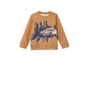 s.Oliver sweater oranje Trui Jongens Polyester Ronde hals Printopdruk ...