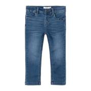 NAME IT MINI slim fit jeans NMMSILAS dark blue denim Blauw Jongens Jog...