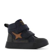 Shoesme leren sneakers donkerblauw Jongens Leer Meerkleurig - 23