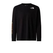 The North Face T-shirt zwart Jongens/Meisjes Katoen Ronde hals Effen -...