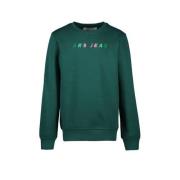 Cars sweater Nana met tekst Groen Tekst - 140 | Sweater van Cars