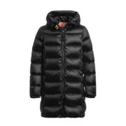 Parajumpers gewatteerde jas zwart Meisjes Polyester Capuchon Effen - 1...