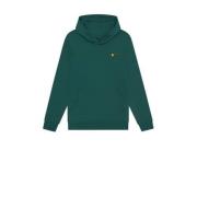 Lyle & Scott sweater Groen Jongens Katoen Capuchon Effen - 170/176