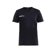 Craft sportshirt zwart Sport t-shirt Jongens/Meisjes Polyester V-hals ...