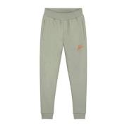 Malelions joggingbroek Striped Signature saliegroen/oranje Jongens Kat...